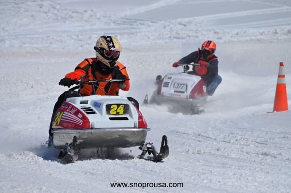 Vintage Snowmobile Drag Racing 6